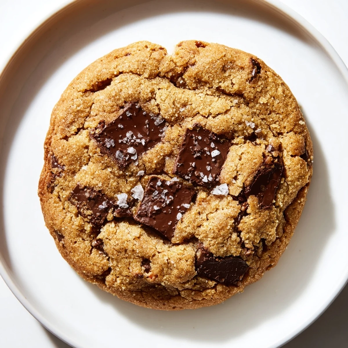 Close-up of a stack of rich and nutty miso brown butter cookies, a fusion treat.
