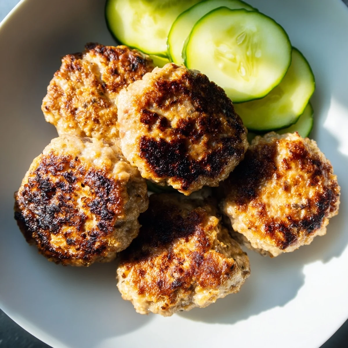 A plate of delicious Danish frikadeller, savoring the taste of home-cooked meatballs and flavors.
