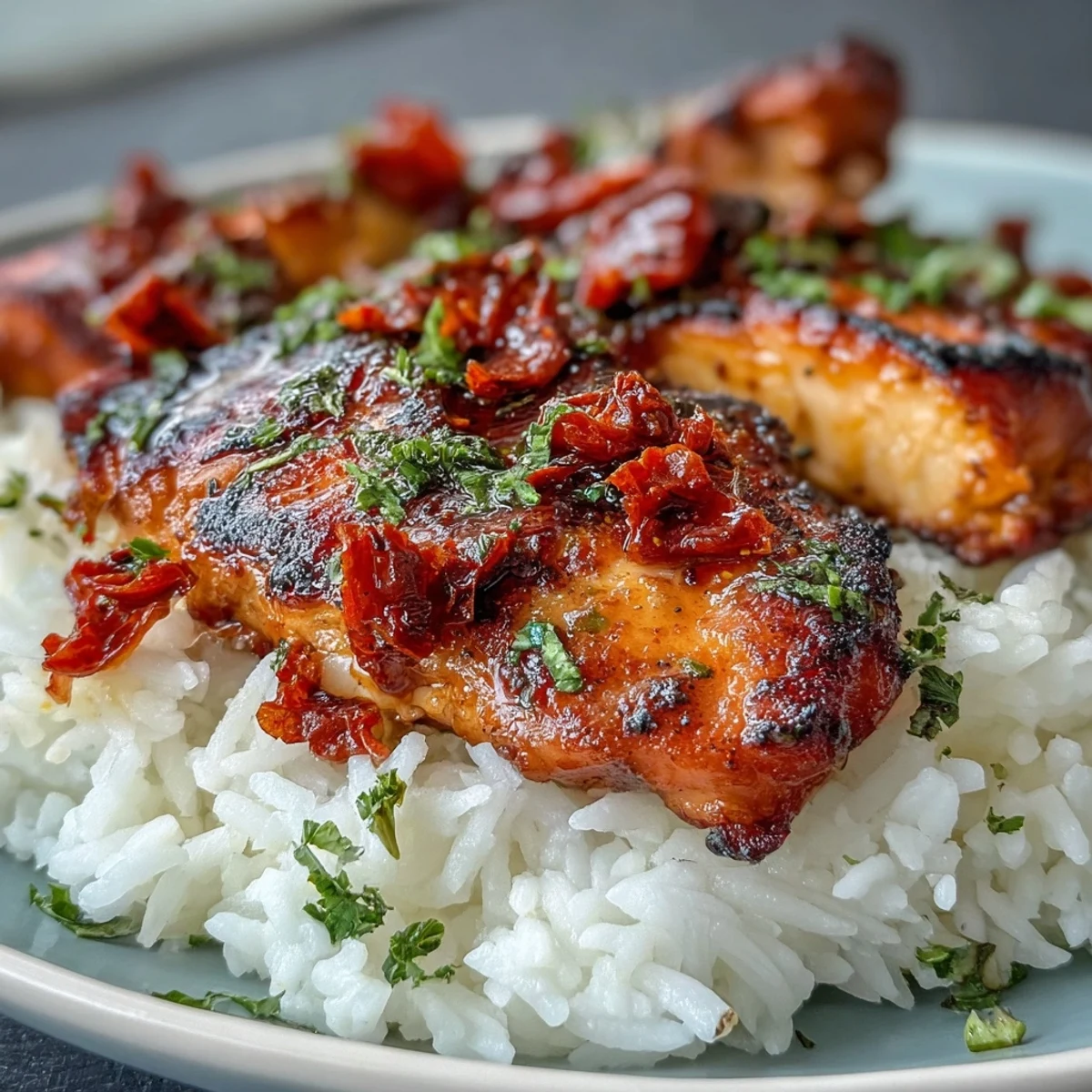 Flavorful Sun-Dried Tomato Chicken Bowl, perfect for a healthy, vibrant weeknight dinner.