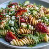 Spring Pasta Strawberries Feta