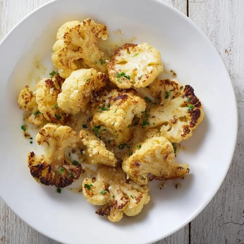 Roasted Cauliflower Tahini Drizzle