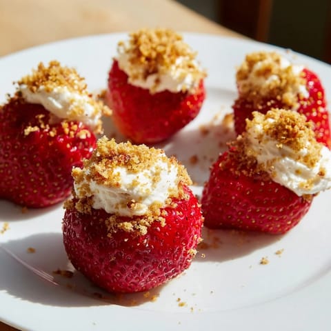 Cheesecake Stuffed Strawberries