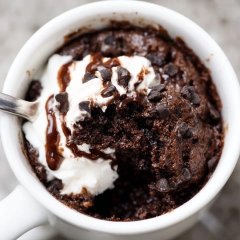 This picture features a delicious, easy-to-make Oreo Mug Cake, perfect for a quick dessert craving.