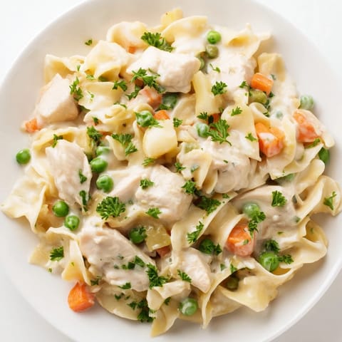 Creamy Chicken Egg Noodles