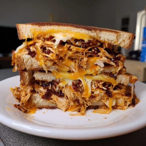 Chili Honey Chicken Grilled Cheese