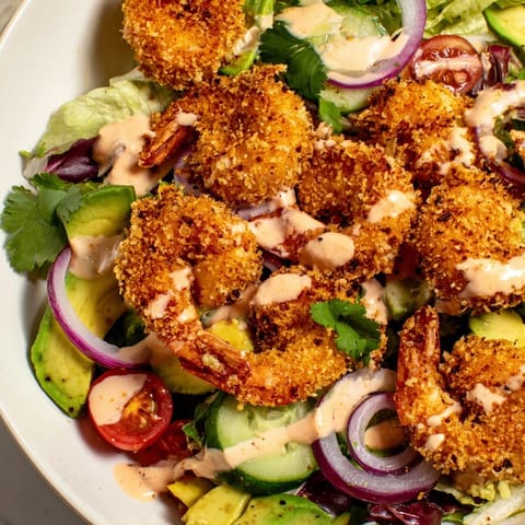 Spicy Crispy Shrimp Salad