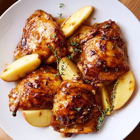 Sticky Maple Apple Chicken