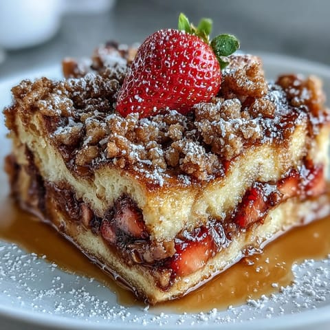 Galentines Strawberry French Toast