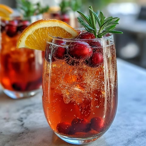 Orange Cranberry Sparkler Rosemary