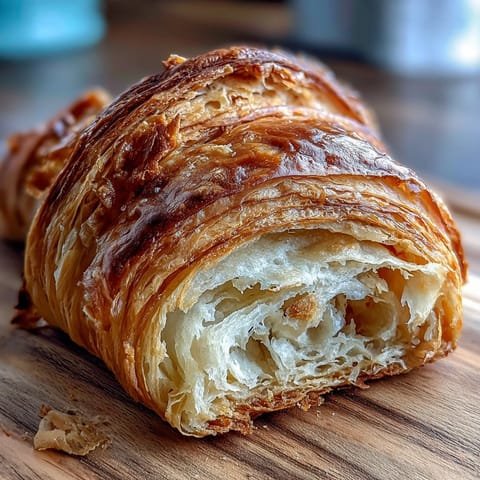 Easy Sourdough Croissants