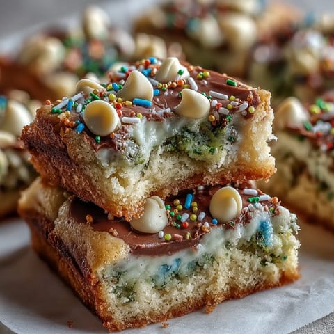 St Patricks Rainbow Cookie Bars