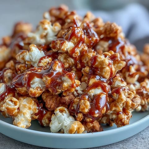 Caramel Candy Apple Popcorn Mix