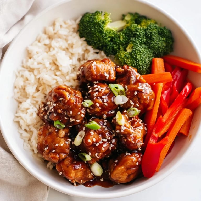 A delicious homemade teriyaki chicken rice bowl with vibrant vegetables, ready for easy weeknight dinners.
