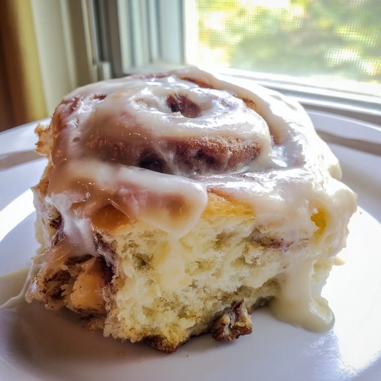 Golden Pillow Soft Cinnamon Rolls rise high in a baking dish, ready for a cozy breakfast spread with coffee.