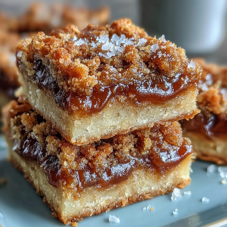 Freshly baked Guava Cake Bars are stacked on a cooling rack, revealing their tender crumb and sweet, sticky guava center.