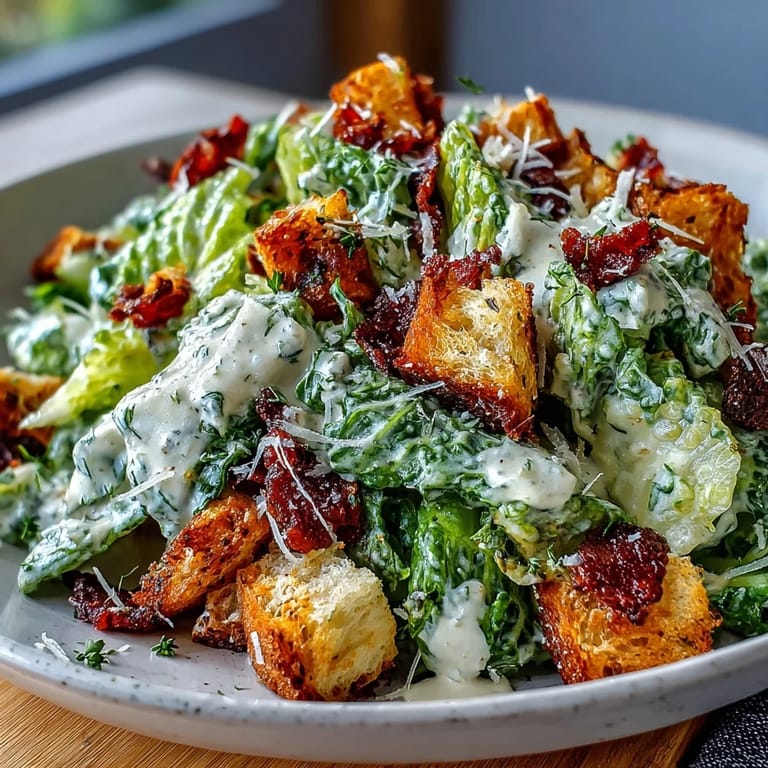 Crunchy celery, crisp romaine, and savory Parmesan tossed with homemade croutons and rich Caesar dressing.