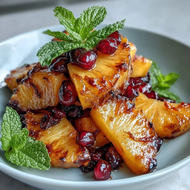 Vibrant slices of mango and pineapple fanned out with kiwi, papaya, and berries for a refreshing fruit display.